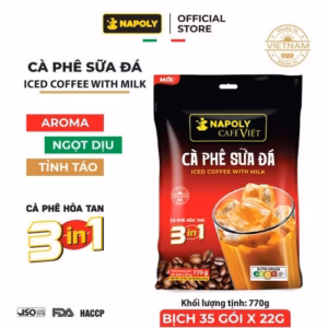 [Bịch] Cà Phê Sữa Đá 3In1 - Napoli Coffee - 35 Gói/Bịch