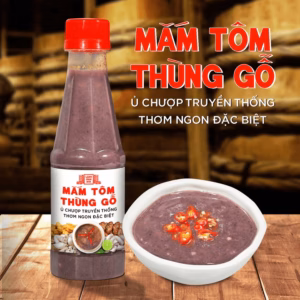 [Chai 260G] Mắm Tôm Thùng Gỗ Làng Chài Xưa Nguyên Liệu Tôm Tép Tươi, Thơm Ngon Đặc Biệt