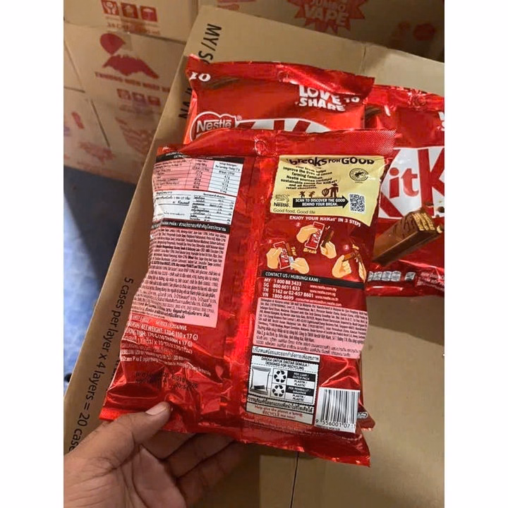 Bánh Xốp Phủ Socola Kitkat Sb 2F 10 Thanh - Gdn - Ảnh 3