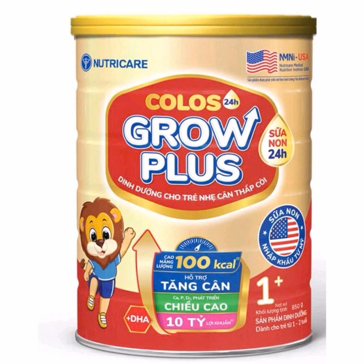 Sữa Bột Nutricare Colos 24H Grow Plus 0+,1+,2+ 850G Giúp Tăng Chiều Cao,Hỗ Trợ Tiêu Hóa - Nutricare - Ảnh 2