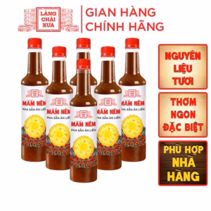[Thùng 6 Chai Nhựa 650G] Mắm Nêm Pha Sẵn Ăn Liền Làng Chài Xưa, Nguyên Liệu Tươi, Thơm Ngon Đặc Biệt, Chai Nhựa 650G