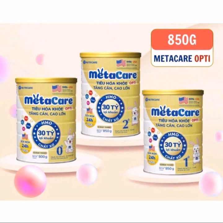 Sữa Metacare Gold Opti0+,1+,2+ Tăng Cường Tiêu Hóa,Tăng Hấp Thu,Phát Triển Chiều Cao - Nutricare