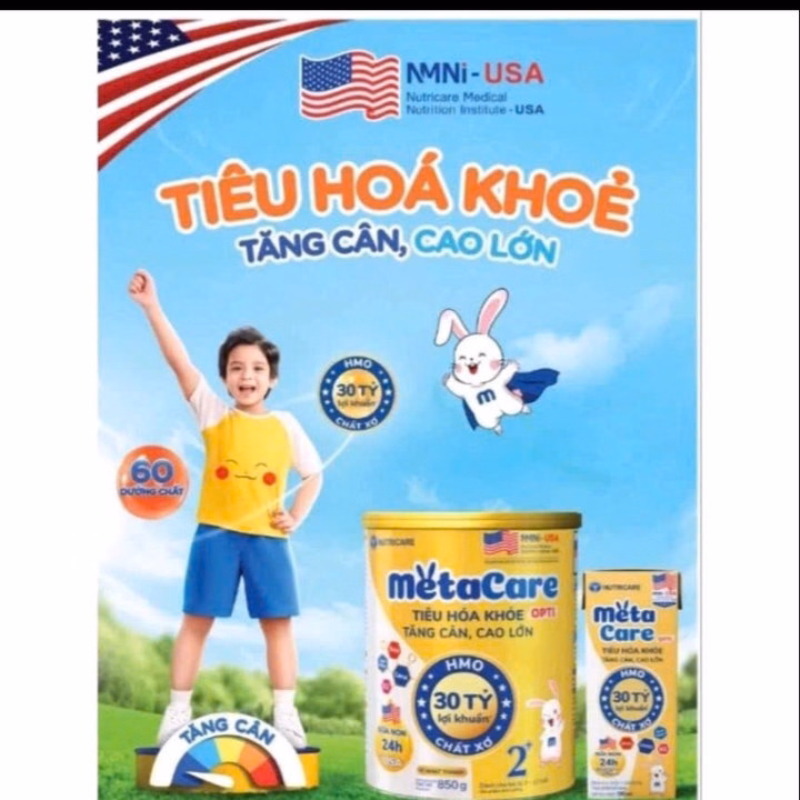Sữa Metacare Gold Opti0+,1+,2+ Tăng Cường Tiêu Hóa,Tăng Hấp Thu,Phát Triển Chiều Cao - Nutricare - Ảnh 3