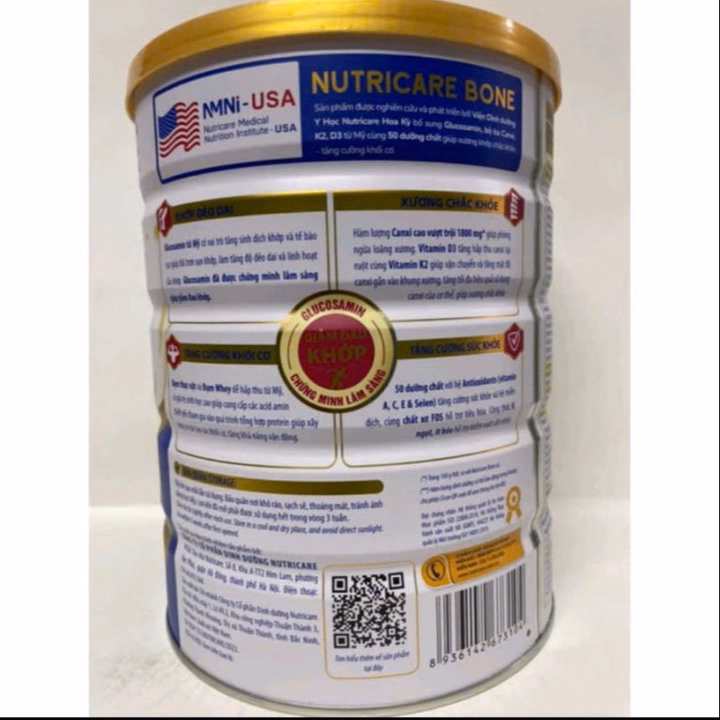 Sữa Nutricare Bone 850G Bổ Xung Canxi Giúp Chắc Khỏe Xương Khớp,Giảm Đau Khớp - Nutricare - Ảnh 4