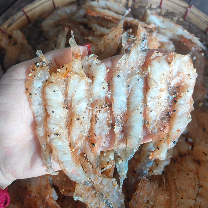 Tôm Chẻ Ướp Tiêu Đường Phơi Khô 500G - Vựa Khô Bến Tre - Ảnh 2