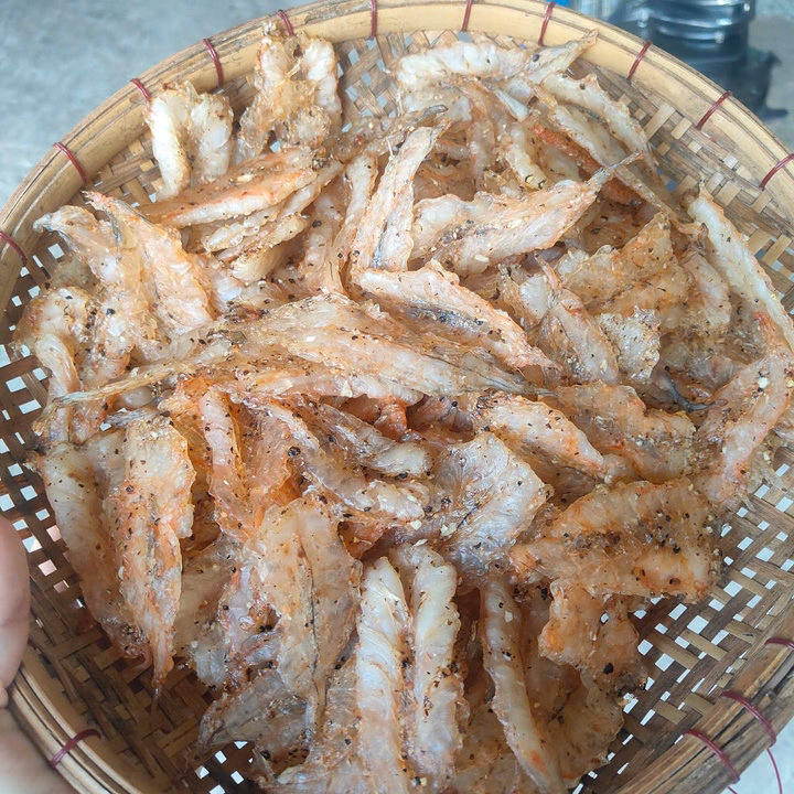 Tôm Chẻ Ướp Tiêu Đường Phơi Khô 500G - Vựa Khô Bến Tre - Ảnh 3