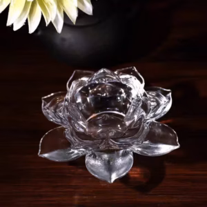 Đế Nến Thủy Tinh Hoa Sen – Tinh Tế Trong Từng Chi Tiết - Sương Mai