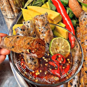 Bánh Ống Mè Cuộn Mực Cháy Tỏi Siêu Ngon, Full Topping Nhà Làm 200G - Winnie House