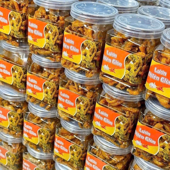 Lươn Chiên Giòn Tỏi Ớt Chấm Mắm Me Siêu Cuốn, Ngon Bá Cháy 300G - Winnie House - Ảnh 4