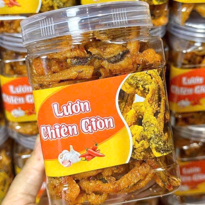 Lươn Chiên Giòn Tỏi Ớt Chấm Mắm Me Siêu Cuốn, Ngon Bá Cháy 300G - Winnie House