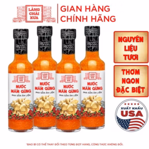 [Combo 4 Chai] Nước Mắm Gừng Tỏi Ớt 300G - Làng Chài Xưa