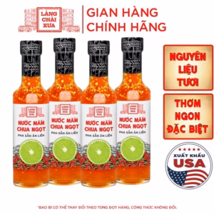 [Combo 4 Chai] Nước Mắm Chua Ngọt Cao Cấp 300G - Làng Chài Xưa