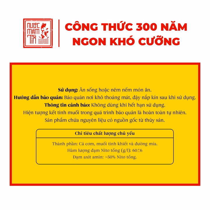 Thùng 6 Chai Nước Mắm Tĩn Cá Cơm Ruột Đỏ Độ Đạm 60N Chai Thủy Tinh 500Ml - Nước Mắm Tĩn - Ảnh 2