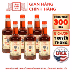 [Thùng 6 Chai] Nước Chấm Cá Cơm Than 1L - Làng Chài Xưa
