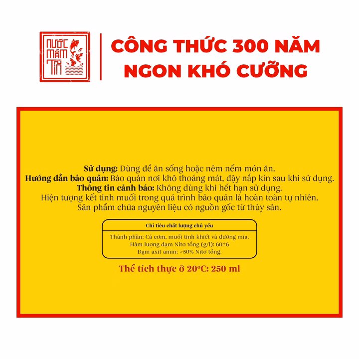 Hộp Quà Đậm Đà Tình Thân Gồm 01 Nước Mắm Tĩn Tôm Biển 60N 500Ml Và 01 Nước Mắm Tĩn Cá Cơm Ruột Đỏ 250 Ml - Nước Mắm Tĩn - Ảnh 2