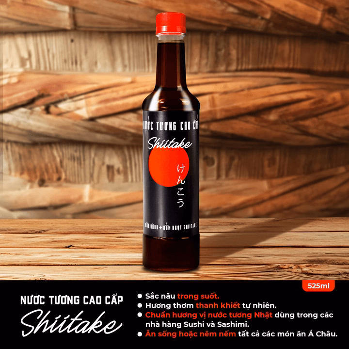 Nước Tương Cao Cấp Shiitake Chai Nhựa 525Ml - Làng Chài Xưa - Ảnh 5