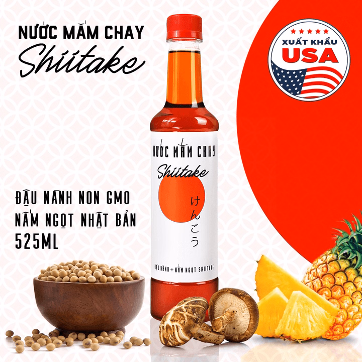 Nước Mắm Chay Cao Cấp Shiitake 525Ml - Làng Chài Xưa - Ảnh 6
