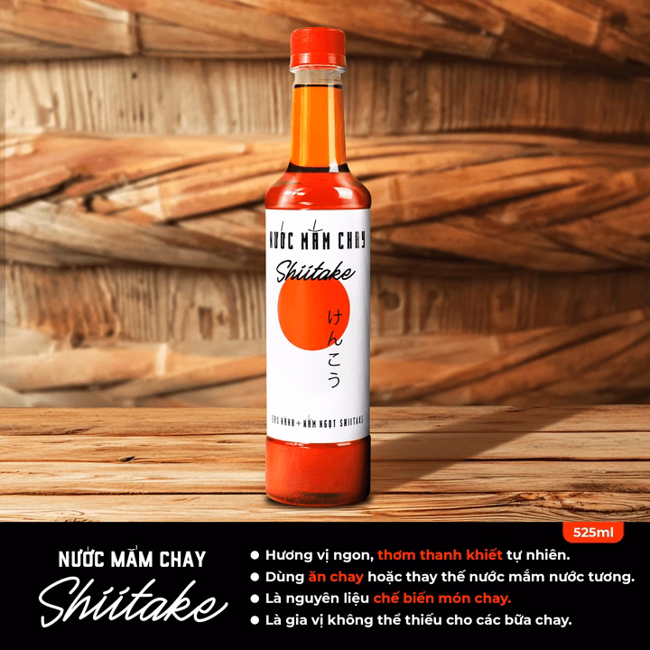 Nước Mắm Chay Cao Cấp Shiitake 525Ml - Làng Chài Xưa - Ảnh 5