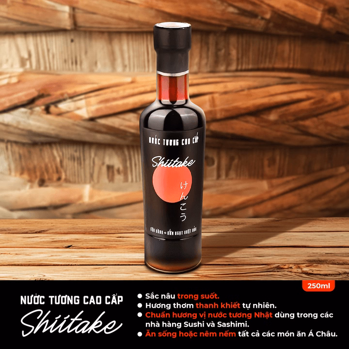 Nước Tương Cao Cấp Shiitake Chai Thuỷ Tinh 250Ml - Làng Chài Xưa - Ảnh 4