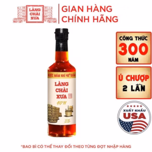 Nước Mắm Nhỉ Nhãn Vàng 40 Độ Đạm 500Ml - Làng Chài Xưa