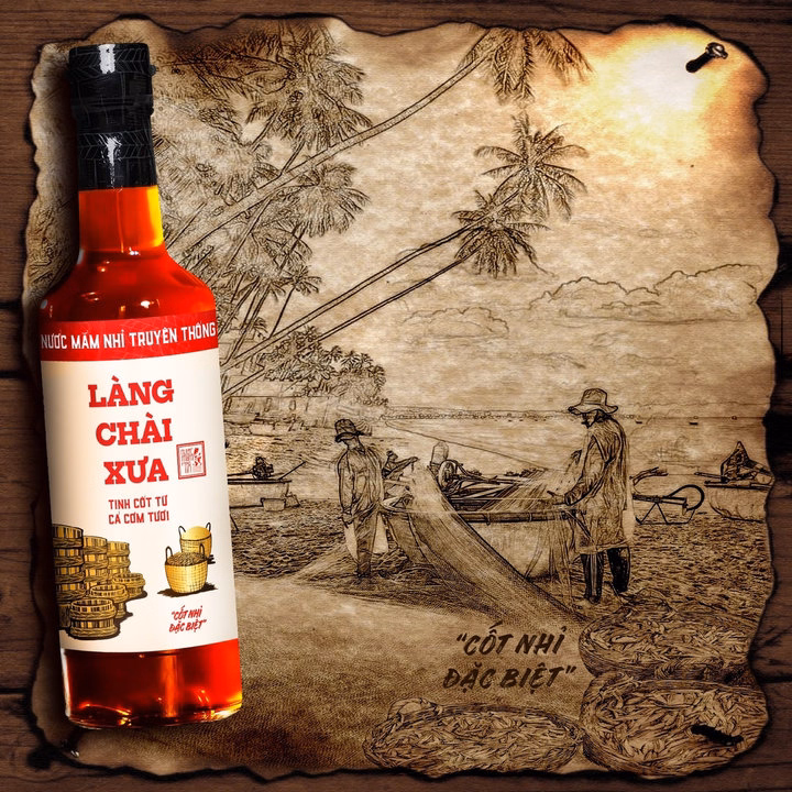 Nước Mắm Nhỉ Truyền Thống Nhãn Đỏ 30 Độ Đạm 500Ml - Làng Chài Xưa - Ảnh 3