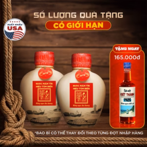 Combo 2 Bình Gốm Nước Mắm Tĩn Tôm Biển Truyền Thống 60N Đạm 500Ml - Nước Mắm Tĩn