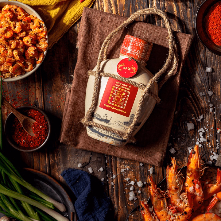 Combo 2 Bình Gốm Nước Mắm Tĩn Tôm Biển Truyền Thống 60N Đạm 500Ml - Nước Mắm Tĩn - Ảnh 5