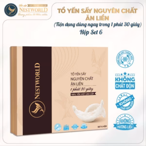 [Hộp Set 6 Thanh Yến] Tổ Yến Sấy Nguyên Chất Ăn Liền Nestworld