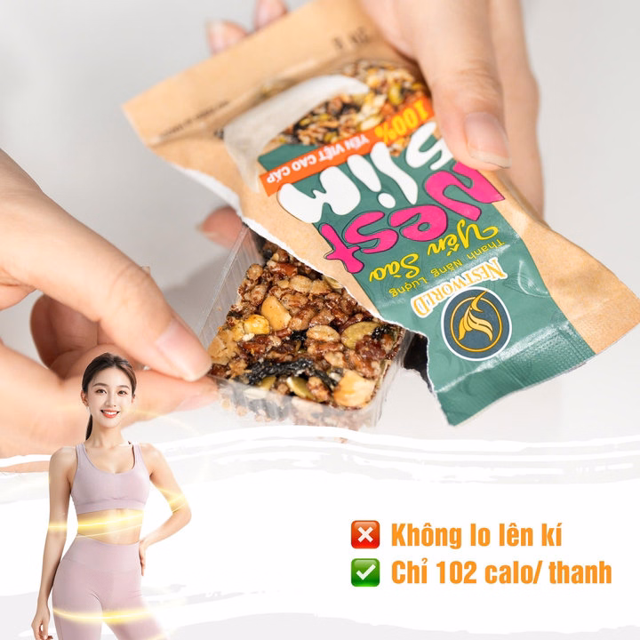Thanh Năng Lượng Yến Sào Nest Slim Giàu Dinh Dưỡng Cải Thiện Hệ Tiêu Hóa Nestworld 20G - Ảnh 2