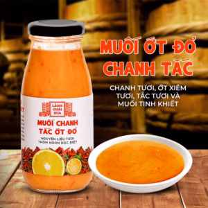 Muối Ớt Đỏ Chanh Tắc Cao Cấp - Làng Chài Xưa Chai 300Gr