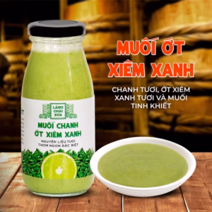 Muối Ớt Xiêm Xanh Cao Cấp - Làng Chài Xưa Chai 300Gr