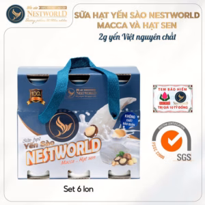 [Set 6 Lon] Sữa Hạt Yến Sào Nestworld Macca Và Hạt Sen
