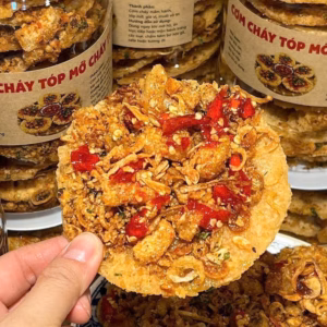 Cơm Cháy Tóp Mỡ Hành Phi Muối Tôm, Hương Vị Đặc Biệt 500G - Winnie House