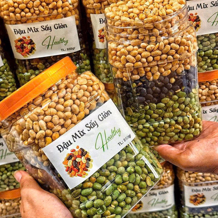 Đậu Sấy Giòn Mix 3 Vị Dinh Dưỡng 600G - Winnie House - Ảnh 4