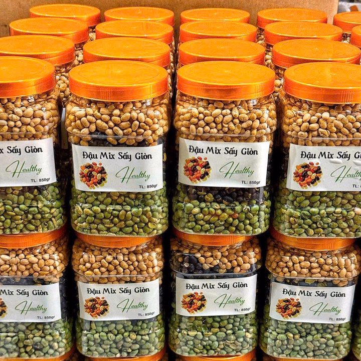 Đậu Sấy Giòn Mix 3 Vị Dinh Dưỡng 600G - Winnie House - Ảnh 6