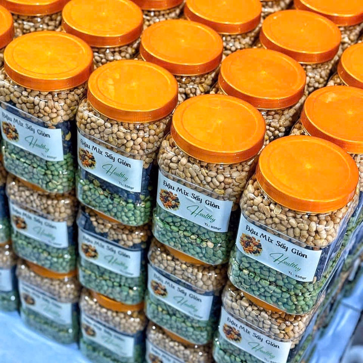 Đậu Sấy Giòn Mix 3 Vị Dinh Dưỡng 600G - Winnie House - Ảnh 7