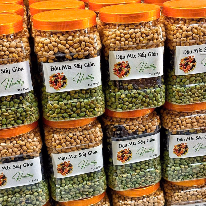 Đậu Sấy Giòn Mix 3 Vị Dinh Dưỡng 600G - Winnie House - Ảnh 5