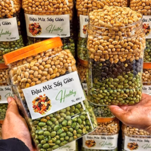 Đậu Sấy Giòn Mix 3 Vị Dinh Dưỡng 600G - Winnie House