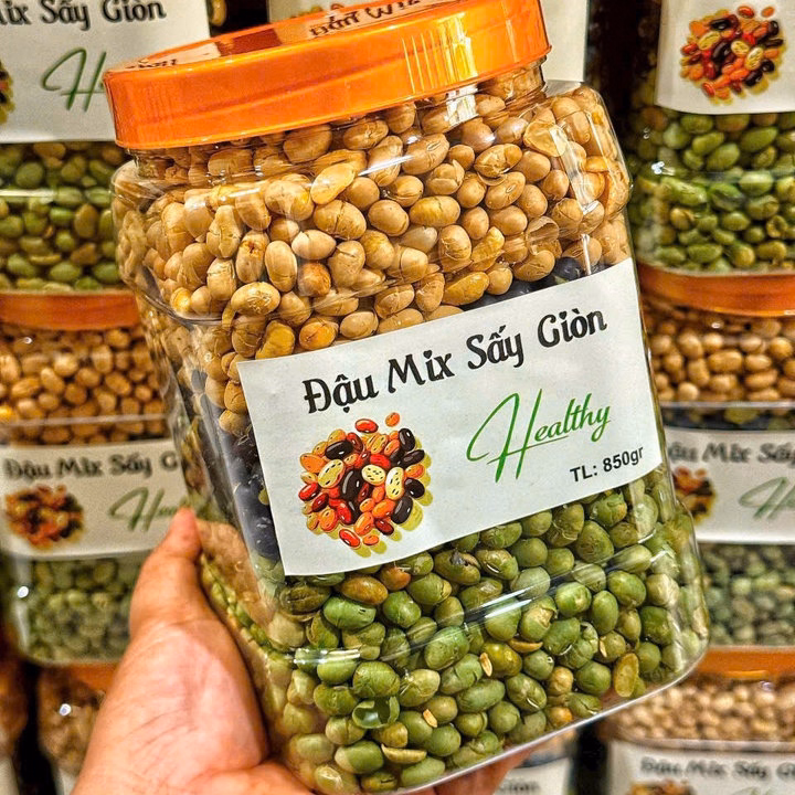 Đậu Sấy Giòn Mix 3 Vị Dinh Dưỡng 600G - Winnie House - Ảnh 3