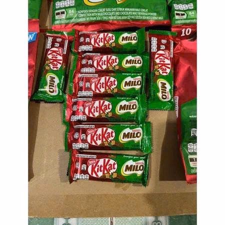 Túi 10 Thanh Bánh Xốp Phủ Sô Cô La Nestle Kitkat Milo Malaysia 160G - Gdn - Ảnh 2