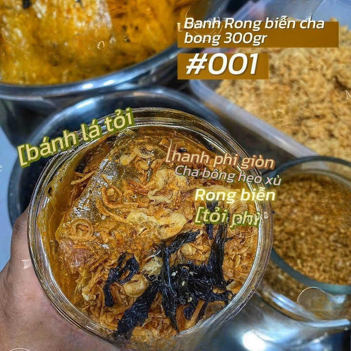 Bánh Tráng Rong Biển Chà Bông Xù 300G, Món Ăn Vặt Số 1 - Winnie House - Ảnh 4