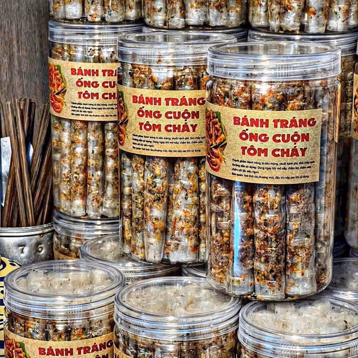 Bánh Tráng Ống Ruốc Tôm Hành Cháy Tỏi – Full Topping 200Gr - Winnie House - Ảnh 4