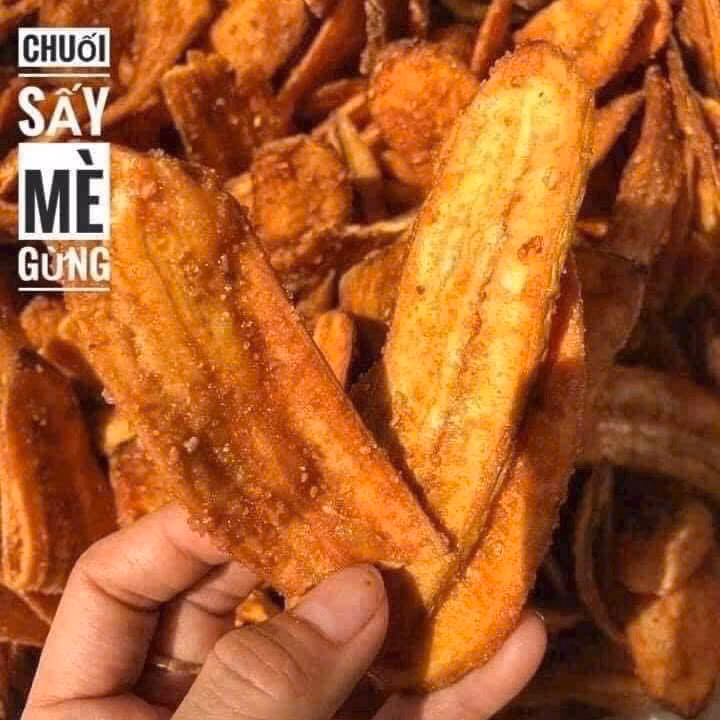 Chuối Sấy Mè Gừng Giòn Ngọt Ngon Khó Cưỡng 500G - Winnie House - Ảnh 2