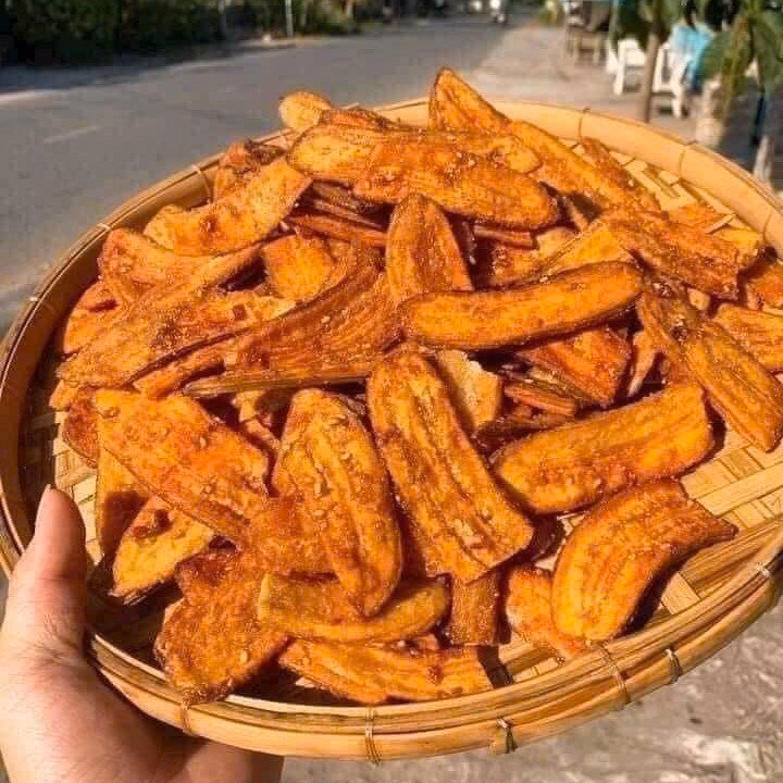 Chuối Sấy Mè Gừng Giòn Ngọt Ngon Khó Cưỡng 500G - Winnie House