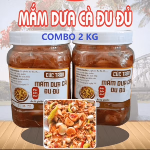Combo 2 Kg Mắm Dưa Cà Đu Đủ Huế, Giòn Tan, Chua Cay Mặn Ngọt Đều Vị - 593