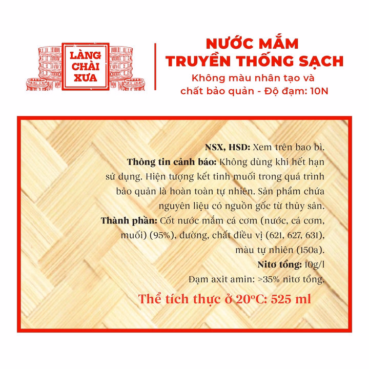 Nước Mắm Nhỉ Cá Cơm Than 525Ml - Làng Chài Xưa - Ảnh 2