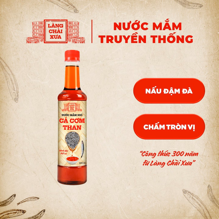 Nước Mắm Nhỉ Cá Cơm Than 525Ml - Làng Chài Xưa - Ảnh 3