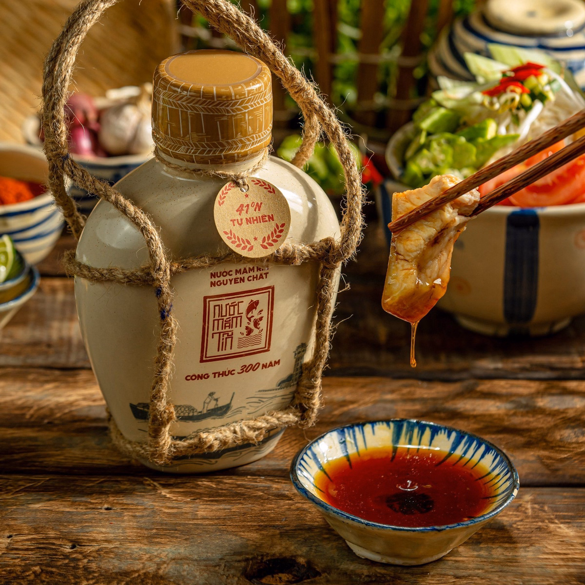 Nước Mắm Tĩn Nhãn Xưa Độ Đạm 41N 500Ml - Nước Mắm Tĩn - Ảnh 4