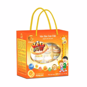 [Lốc 6 Hũ] Yến Sào Cinest 20% Kid Grow Hương Cam 70Ml - Franci