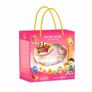 [Lốc 6 Hũ] Yến Sào Cinest 20% Kid Grow Hương Dâu 70Ml - Franci